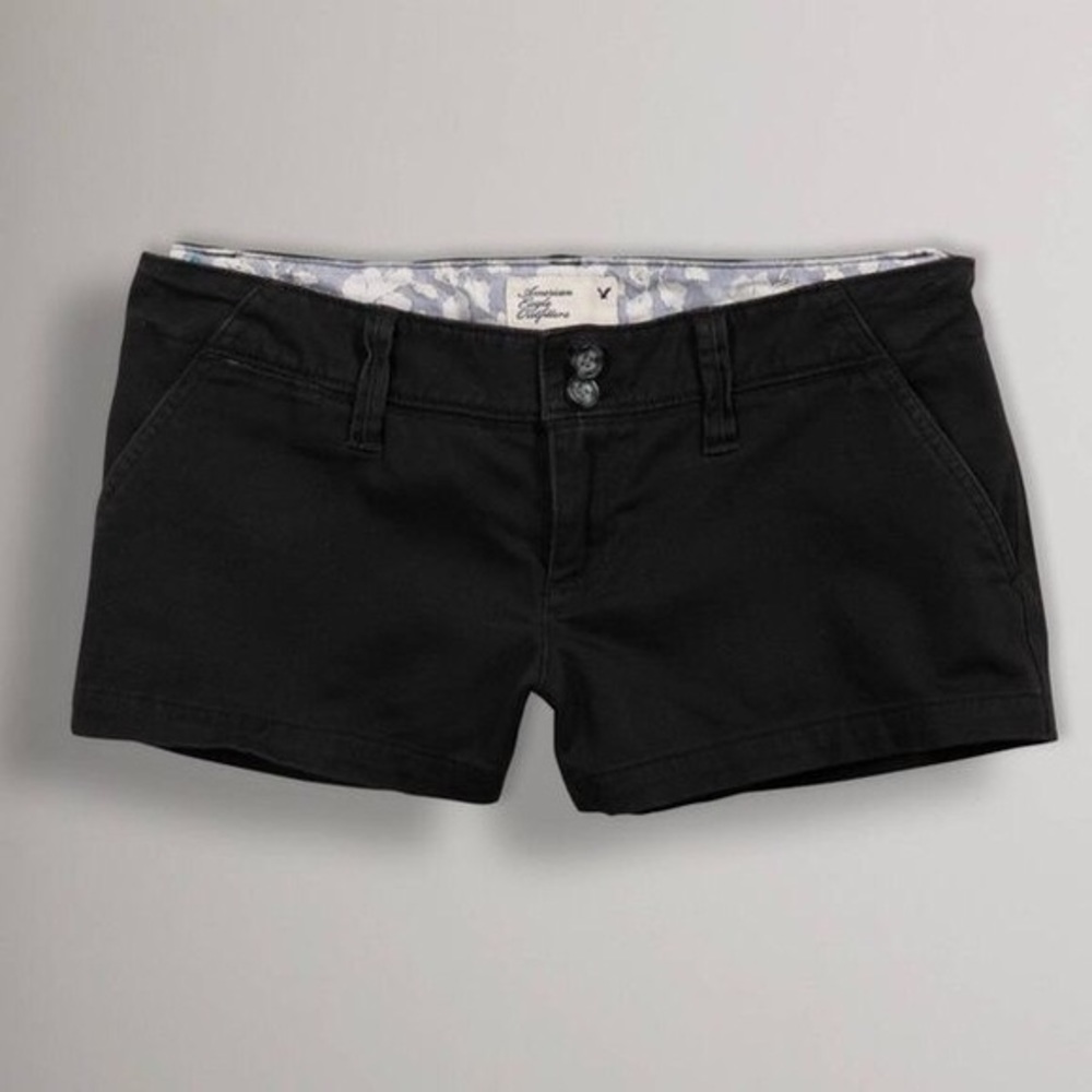 AEO Stretch Black Shorts
